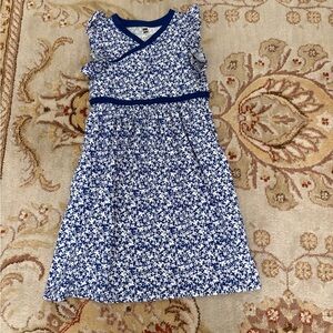Tea Collection Blue and White Floral Dress